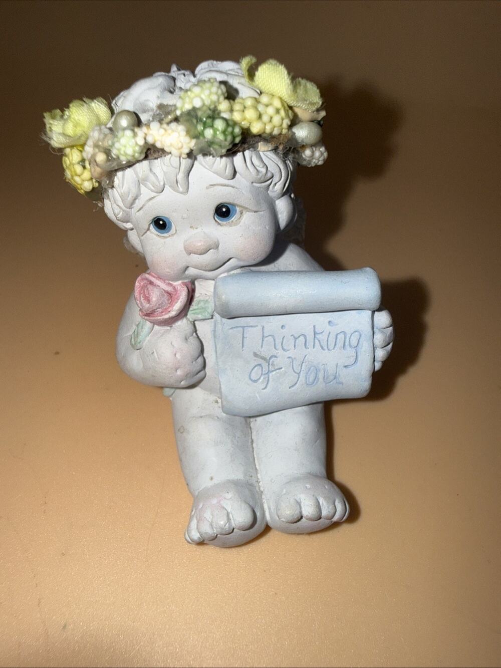 Dreamsicles Angel “ thinking Of You”2004 Signed Figurine Collectible Vintage Y2K